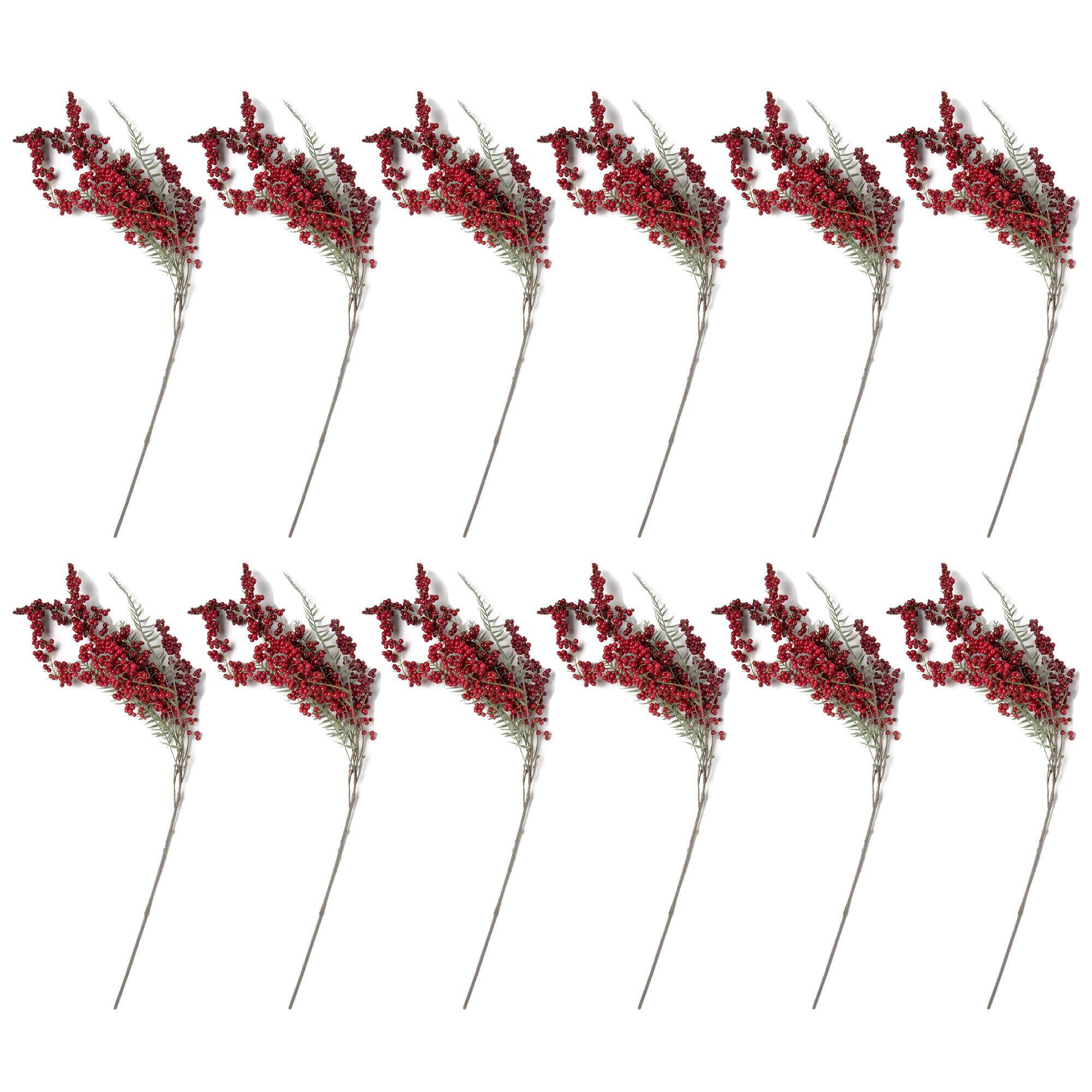 12 Pack: Red Berry Cluster Spray by Ashland®